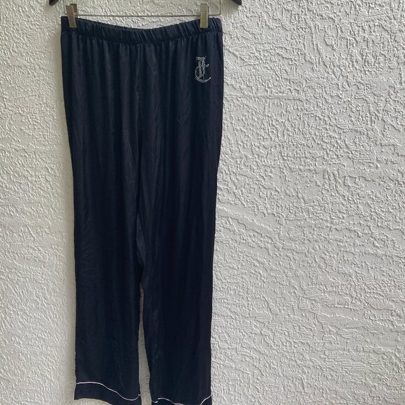 Juicy Couture Pajama Set Sz L  Crown Embellished Logos - Picture 7 of 9